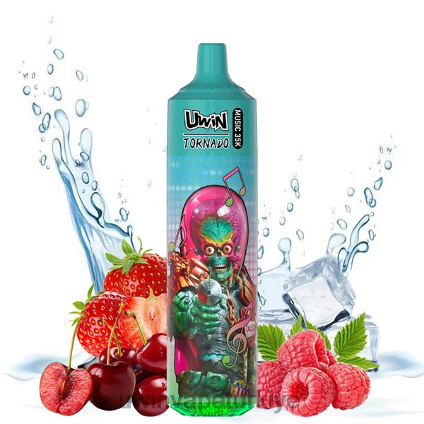 UWIN Vape Ankara - UWIN CRYSTAL 35k tek kullanımlık vape çilek ahududu kiraz buz 84JNB22