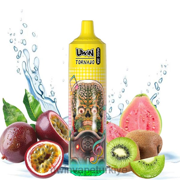 UWIN Vape Satın Al - UWIN CRYSTAL 35k tek kullanımlık vape kivi çarkıfelek meyvesi guava 84JNB23