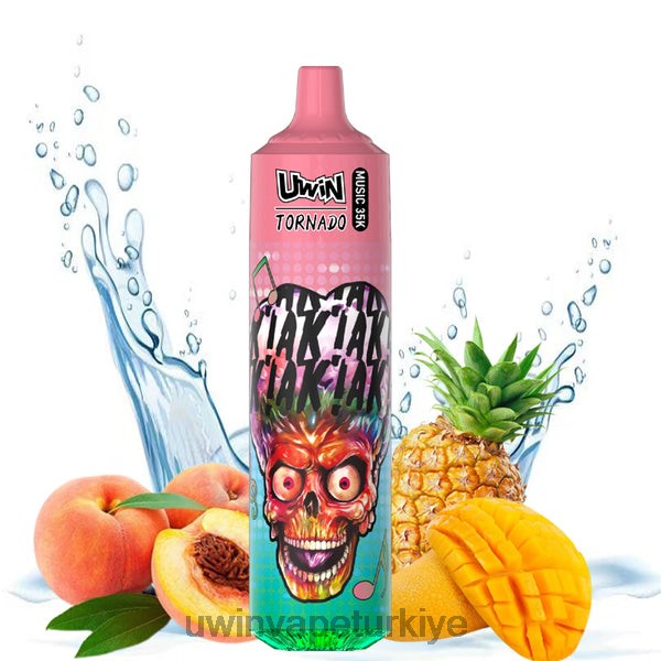 UWIN Vape Sipariş - UWIN CRYSTAL 35k tek kullanımlık vape şeftali mango ananas 84JNB25